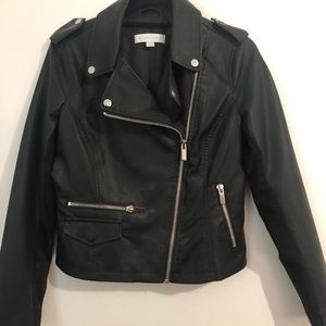 Faux leather jacket